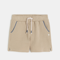 شورت قطني اللون بيج للولد...